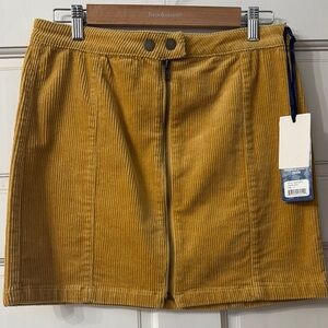 Blue Spice Yellow Corduroy Skirt
